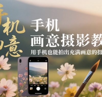 手机画意摄影教程，用手机也能拍出充满画意的摄影大片