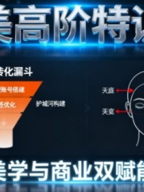 0-1000W医美高阶特训营课程，美学与商业双赋能