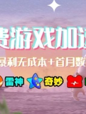 游戏加速器项目4.0_最新打法思路（爱玩游戏也能边玩边被动收益）