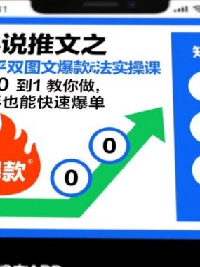 小说推文之知乎双图文爆款玩法实操课，从0到1教你做，新手也能快速爆单