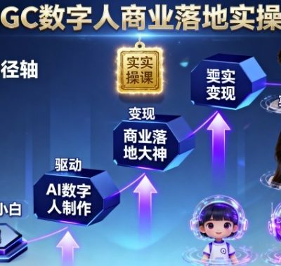 AIGC数字人商业落地实操课，从零基础小白到AI数字人大神