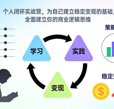 个人闭环实战营，为自己建立稳定变现的基础，全面建立你的商业逻辑思维
