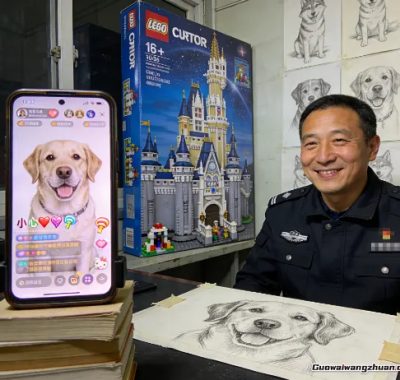 保安大叔深夜开直播画画，琢磨怎么才能赚音浪给女儿买乐高