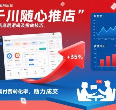 千川随心推起店底层逻辑及投放技巧，提高付费转化率，助力成交