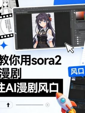 手把手教你用sora2制作AI漫剧，助你抓住AI漫剧风口