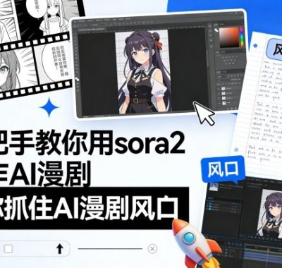 手把手教你用sora2制作AI漫剧，助你抓住AI漫剧风口