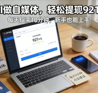 每天花费10分钟，头条号收益921+，用AI做自媒并不难【附视频教程】