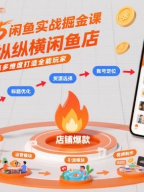 2025闲鱼实战掘金课，带你纵横闲鱼店，零起点多维度打造全能玩家