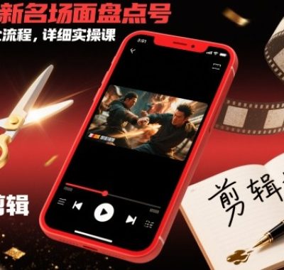 短剧拉新名场面盘点号玩法剪辑全流程，详细实操课