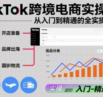 TikTok跨境电商实操课，从入门到精通的全实操流程