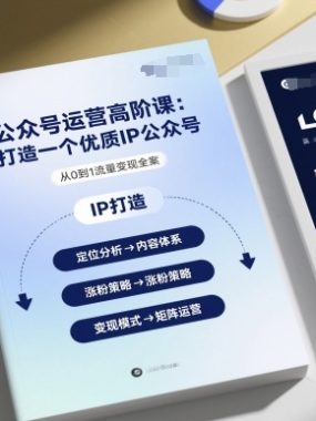 公众号运营高阶课，打造一个优质IP公众号