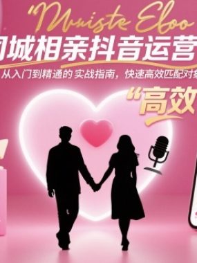 同城相亲抖音运营课，从入门到精通的实战指南，快速高效匹配对象