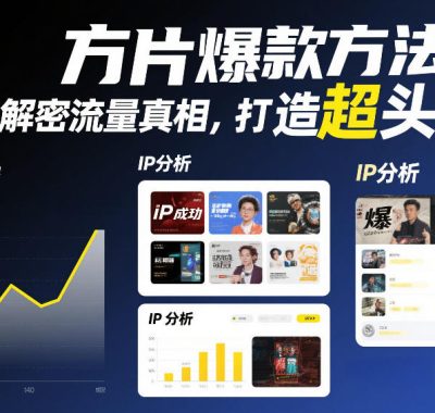 方片爆款方法论，解密流量真相，打造超头IP