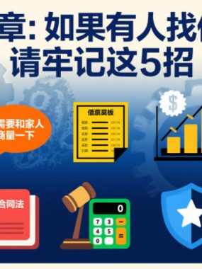 付费文章：如果有人找你借钱，请牢记这5招