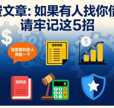 付费文章：如果有人找你借钱，请牢记这5招