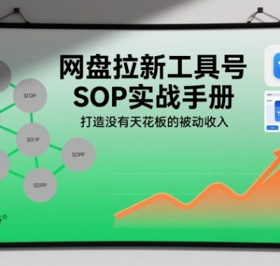 网盘拉新工具号SOP实战手册，打造没有天花板的被动收入