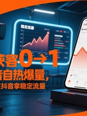 自热获客从0到1之抖音自热爆量，不投流也能在抖音拿稳定流量