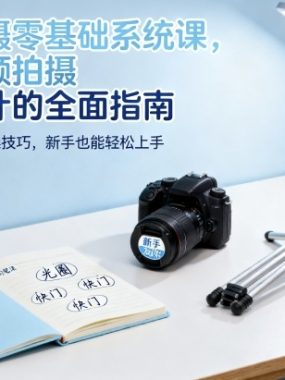 视频拍摄零基础系统课，专为视频拍摄新手设计的全面指南