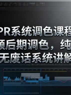 PR系统调色课程，视频后期调色，纯干货无废话系统讲解