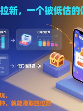 抖音手游拉新，一个被低估的偏门玩法！手机平板都能玩，每天只需十分钟，就能賺取四位数【揭秘】