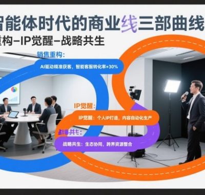 AI智能体时代的商业三部曲线下课，销售重构-IP觉醒-战略共生