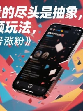 流量的尽头是抽象，抽象新奇特短视频玩法，快速起号涨粉