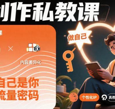 创作私教课，做自己是你的流量密码