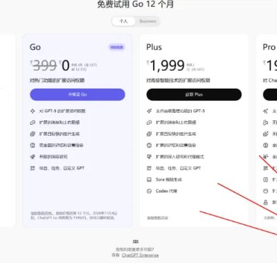 莬费一年的 ChatGPT Go 套餐，需要印度节点和paypal