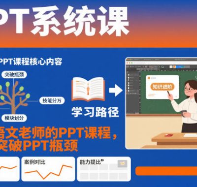 PPT系统课，专属语文老师的PPT课程，帮你突破PPT瓶颈