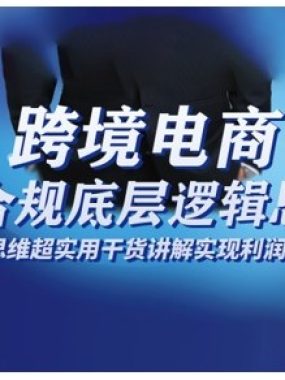 跨境电商财稅合规底层逻辑思维课，财务思维超实用于货讲解实现利润增长