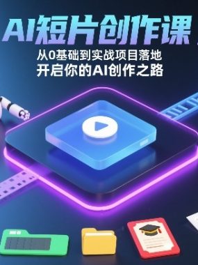 AI短片创作课，从0基础到实战项目落地，开启你的AI创作之路