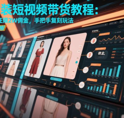AI女装短视频带货教程：博主7天狂賺2W佣金，手把手复刻玩法，可直接照搬