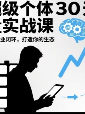 AI超级个体30天流量实战课，从小项目到商业闭环，打造你的生态