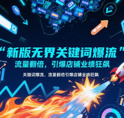 新版无界关键词爆流，流量翻倍，引爆店铺业绩狂飙