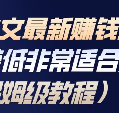 小说推文最新賺钱全流程，门槛低非常适合新手（保姆级教程）
