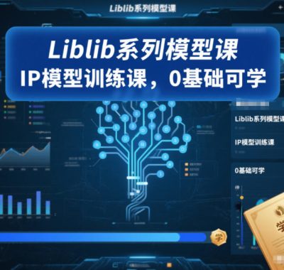 Liblib系列模型课，IP模型训练课，0基础可学