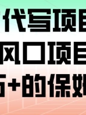 AI+剧本代写项目，细分领域的风口项目，实测月入1W+的保姆级教程