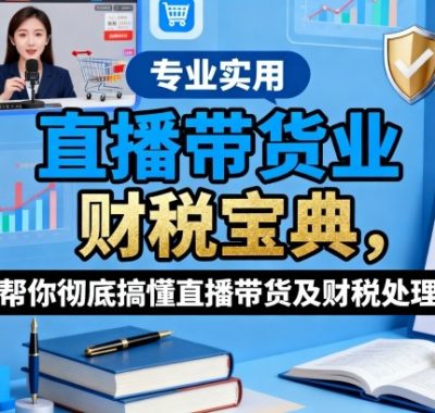 直播带货业财税宝典，帮你彻底搞懂直播带货及财税处理