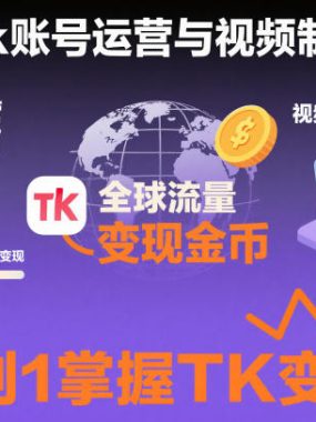 2025最新TikTok账号运营与视频制作实战全流程，从0到1掌握TK变现（含11月最新TK搬运技术）