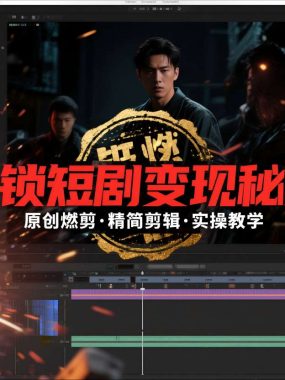 短剧拉新之原创燃剪精简剪辑实操课，解锁短剧变现秘籍