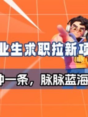 毕业生求职项目拆解_脉脉拉新空白市场，蓝海开局