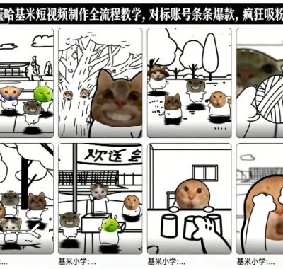 卤蛋哈基米短视频制作全流程教学，条条爆款，疯狂吸粉几十万