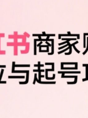 小红书电商全链路实战从定位到爆单，系统拆解小红书商家起号全流程（更新）