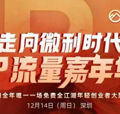 2025ip嘉年华万人12月14深圳线下课，走向微利时代，IP流量嘉年华，实操性极强的商业干货课