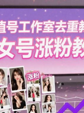 颜值号工作室去重教程，美女号涨粉教学