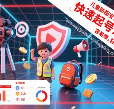 儿童防拐安全科普知识视频制作教学，快速起号涨粉，容易爆，轻松变现