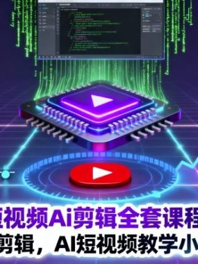 短视频Ai剪辑全套课程，玩转AI+剪辑，AI短视频教学小白变大神