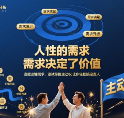 人性的需求，需求决定了价值，谁能读懂需求，谁就掌握主动权，让你轻松搞定贵人【文档】