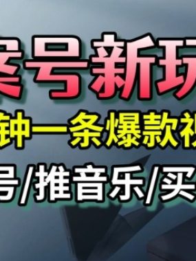 文案号新玩法，5分钟一条爆款视频，流量高，起号快，多方位变现