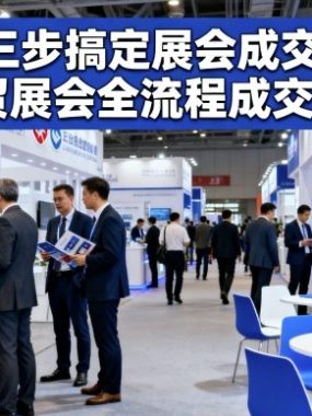 三步搞定展会成交,外贸展会全流程成交sop